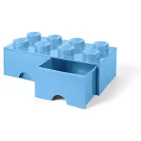 LEGO Cassetto-mattoncino a 8 bottoncini - Azzurro