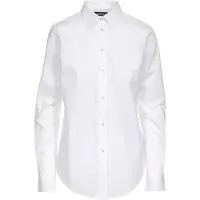 Ralph Lauren per donna. 200684553001 Camicia bianca elasticizzata di facile manutenzione (XL), Bianco, Cotone, Classico, Manica lunga