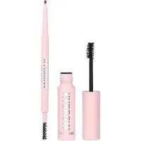 KYLIE COSMETICS Set : Kybrow, Defined, Matita per sopracciglia e pennello 2-in-1, 002, Auburn, 0,09 g + By Kylie, Define, Gel per sopracciglia, Trasluc