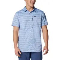 Columbia Silver Ridge Utility Lite Novelty S/S Camicia Uomo (S - Regular, blu)