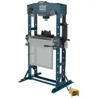 HBM Pressa professionale per telai da 50 tonnellate, pressa da officina, con cremagliera di sicurezza