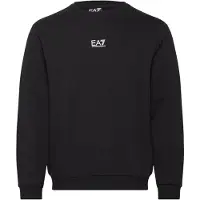 EA7 per uomo. 8NPM34_PJVTZ Felpa nera a maniche lunghe (S), Nero, Casual, Sportivo, Cotone, Multisport