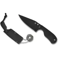 Spyderco Coltello da collo Subway Bowie Black Blade
