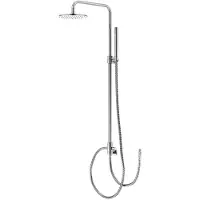 Steinberg Série 100 Système de douche, sans robinetterie, pomme de douche ronde à effet pluie, douchette à main, 1002770, 1002770