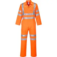 Portwest RT42 Tuta in poliestere e cotone ad alta visibilità RIS arancione taglia XXL