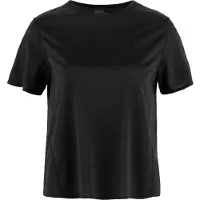 Fjällräven Women's Abisko Lite S/S Maglia funzionale Donna (L, nero)