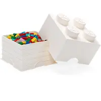 LEGO Mattoncino contenitore a 4 bottoncini - Bianco