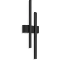 Telefunken Applique LED da esterni Graz indiretta 2 luci nero