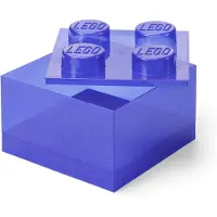 LEGO Mattoncino-contenitore viola trasparente