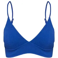 Banana Moon Women's Miko Scrunchy Parte superiore bikini Donna (34, blu)
