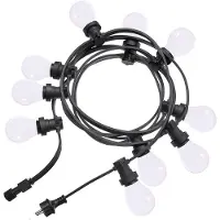 PR Home catena luminosa per esterni Bright, opale / nero, 720 cm
