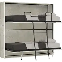 Itamoby - Letto doppio a scomparsa Kando cashmere