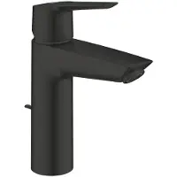 GROHE Single-lever basin mixer - Start - 235522432 - Matt black - Size M - Cold water connection - Water saving - Pull rod and waste