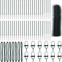 vidaXL Recinzione esagonale con pali, 100 x 1 metro, acciaio rivestito in PVC, colore verde