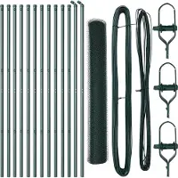 vidaXL Recinzione esagonale da fissare a terra, 25 x 1,2 m, acciaio rivestito in PVC
