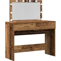 vidaXL Tavolino da toilette in legno recuperato 100 x 40 x 120 cm materiale a base di legno