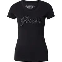 Guess Marciano GUESS Cn Ss Embro Script L Jet Black A996 Taglia: M | Maglie Sportivi Outlet | Donna | Nero