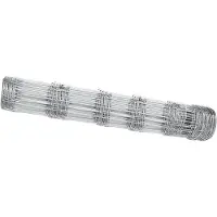 vidaXL Recinzione per campi, argento, 50 x 0,8 m, acciaio zincato
