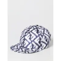 Fendi Cappello in seta con monogram FF all over