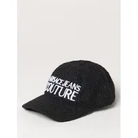 Versace Jeans Couture Cappello in shearling con logo ricamato