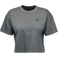 Black Diamond Women's Diamond Crop S/S Tee T-shirt Donna (XL, grigio)