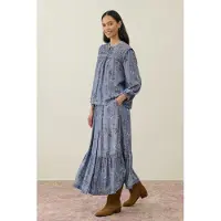 Louise Misha Blouse Bonnie Cloudy Blue Bouquets Taglia: 34 | Magliette intime Outlet | Donna | Blu