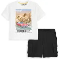 Scotch & Soda 2pc Big Boys Jersey/fleece T-shirt & Short Set White Traditi Taglia: S | T-shirt Outlet | Unisex | Bianco