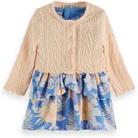 Scotch & Soda S&s Girls 2pc Dress & Cardigan Set Blue/grey Taglia: 6 | Vestiti Outlet | Unisex | Blu