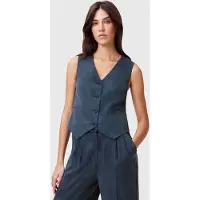 AllSaints Averie Ten Waistcoat Blueberry Blue Taglia: 2 | Gilet Outlet | Donna | Blu