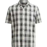 AllSaints Undermono Ss Shirt Black/white Taglia: M | Camicie Casual Outlet | Uomo | Nero