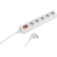Vivanco ViVancoextension cord 6 sockets 1.4m, white (28258)