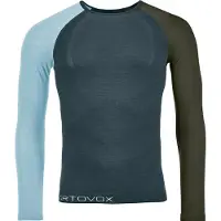 Ortovox 120 Comp Light Long Sleeve Intimo lana merinos Uomo (S, blu)