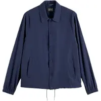Scotch & Soda Stretch Nylon-blend Coach Jacket Navy Taglia: L | Giacche leggere Outlet | Uomo | Blu