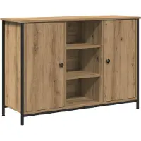 vidaXL Credenza Artisan in rovere 100 x 35 x 70 cm