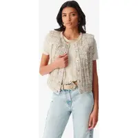 Iro Paris Dilea Mixed Beige Taglia: 34 | Gilet Outlet | Donna | Marrone