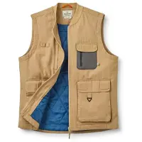 Passenger Explorers Organic Cotton Canvas Vest Gilet sintetico Uomo (S, beige)