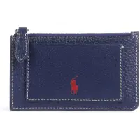 Ralph Lauren per donna. 427949872004 Portacarte in pelle Polo Play blu marino (OSFA), Nero, Casual