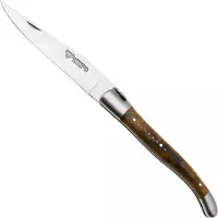 Laguiole En Aubrac Nuts Brown Acrylic, Matt Bolsters, coltello da tasca, 12 cm