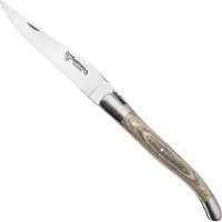 Laguiole En Aubrac Khaki Pakkawood, Matt Bolsters, coltello da tasca, 12 cm
