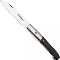 Laguiole En Aubrac Sauveterre Bogwood, Matt Stainless Bolster, Mosaic Pin, coltello da tasca, 11 cm