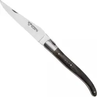 Laguiole En Aubrac Black Poplar Burl, Matt Bolster, coltello da tasca, 12 cm