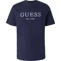 Guess Marciano GUESS Ss Cn Box Logo Smart Blue Taglia: XL | Magliette basic Outlet | Uomo | Blu