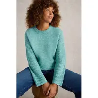 White Stuff Sophia Jumper Mid Blue Taglia: 16 | Maglioni a maglia Outlet | Donna | Blu