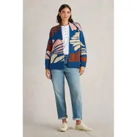 White Stuff Louisa Longline Cardi Blue Multi Taglia: XL | Cardigan Outlet | Donna | Blu