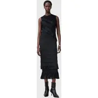 AllSaints Nyla Dress Black Taglia: 8 | Abiti Midi Outlet | Donna | Nero