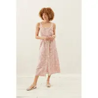 Louise Misha Dress Guananina Pink Daisy Garden Taglia: 44 | Abiti Midi Outlet | Donna | Rosa