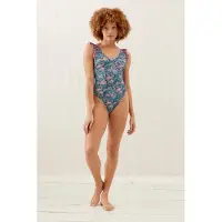 Louise Misha Bathing Suit Reva Teal Garden Of Eden Taglia: XS | Costumi Interi Outlet | Donna | Ciano