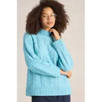 White Stuff Cleo Jumper Bright Blue Taglia: 12 | Maglioni a maglia Outlet | Donna | Blu