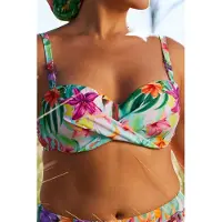 Livera Sw Bra Tshirt Bandeau Britt Twist Barba Graphic Flower Taglia: DE36 | Bikini Outlet | Donna