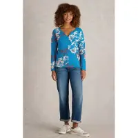 White Stuff Nelly Ls Tee Blue Multi Taglia: 8 | Maglie a manica lunga Outlet | Donna | Blu